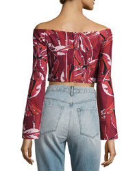 C/Meo Have It All Crop Top Red