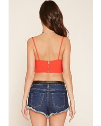 Forever 21 Lace Up Cropped Cami