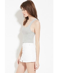 Forever 21 Racerback Ribbed Crop Top