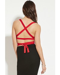 Forever 21 Strappy Self Tie Cropped Cami