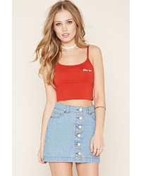 Forever 21 Woo Hoo Graphic Cropped Cami