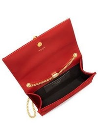 Saint Laurent Kate Monogram Medium Velvet Tassel Chain Shoulder Bag