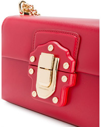 Dolce & Gabbana Mini Red Lucia Messenger Bag