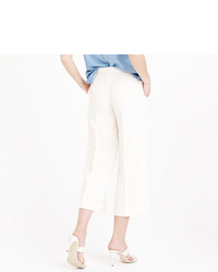 J.Crew Collection Cropped Cotton Linen Trouser