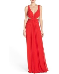 Abbi Vonn Illusion Neck Jersey Gown, $218 | Nordstrom | Lookastic