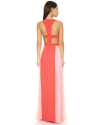 BCBGMAXAZRIA Cutout Gown