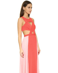 BCBGMAXAZRIA Cutout Gown