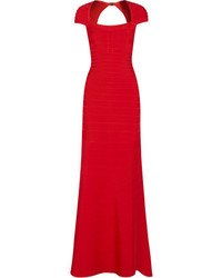 Herve Leger Herv Lger Joanna Cutout Bandage Gown