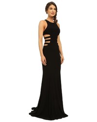 Faviana Jersey Gown W Side Cut Outs 7820 Dress