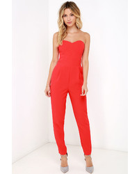 Adelyn Rae Electric Boogaloo Black Strapless Jumpsuit