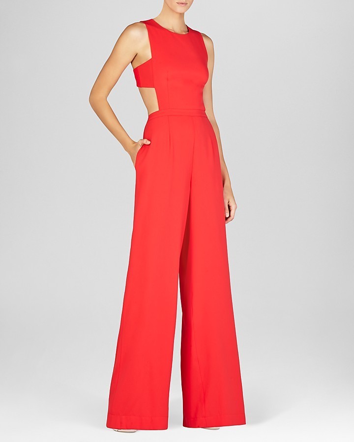 BCBGMAXAZRIA Jumpsuit Rossana Cutout Back 208 Bloomingdale s