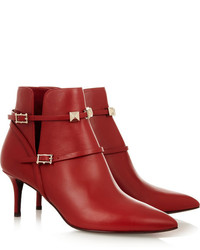 Valentino Cash Rocket Leather Ankle Boots