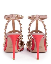 Valentino Rockstud Caged Patent Leather Pumps