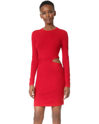 Red Cutout Lightweight Dress