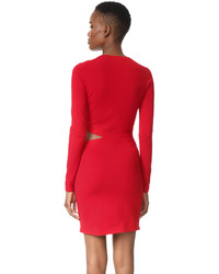 Elizabeth and James Railey Long Sleeve Dress With Side Cutout Detail