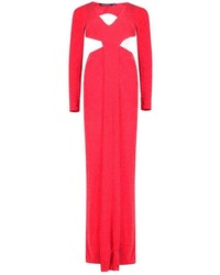 Boohoo Leonie Plunge With Cut Outs Maxi Dress