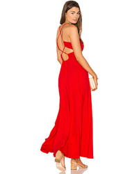 Susana Monaco Phdra Maxi Dress In Red