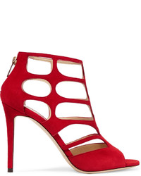 Red Cutout Sandals