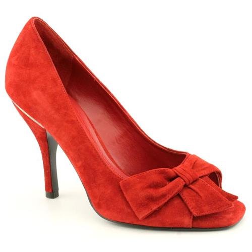 BCBGeneration Amaya Red Kid Suede Pumps Heels Shoes Newdisplay | Where ...