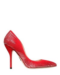 Paul Andrew 105mm Colombus Mirror Cutout Suede Pumps, $845 ...