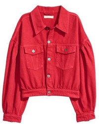 Red Denim Jackets for Women | Lookastic