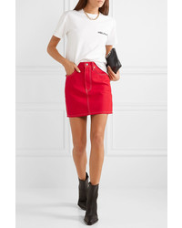 Helmut Lang Denim Mini Skirt