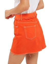 Topshop Denim Miniskirt