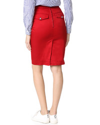 Dsquared2 High Waisted Pencil Skirt