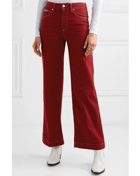 ALEXACHUNG High Rise Wide Leg Jeans