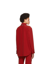 Balenciaga Red Tailored Shirt
