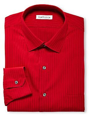 Van Heusen Satin Stripe Dress Shirt, $45 | jcpenney | Lookastic