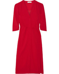 Altuzarra Aimee Stretch Crepe Dress Red