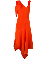 Victoria Beckham Asymmetric Flared Dress