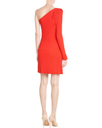 Emilio Pucci Asymmetric Mini Dress With Pleats