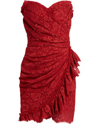 Dolce & Gabbana Cordonetto Lace Strapless Dress