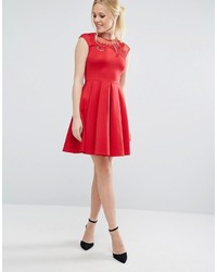 Ted Baker Embroidered Cut Out Dress