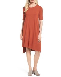 Eileen Fisher Jersey Asymmetrical A Line Dress