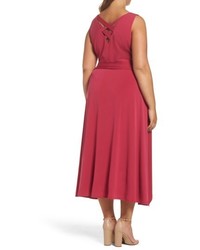 Vince Camuto Plus Size Asymmetrical Belted Dress