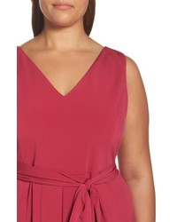 Vince Camuto Plus Size Asymmetrical Belted Dress