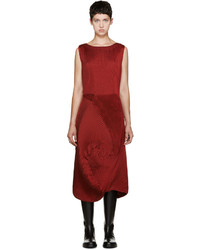 Issey Miyake Red Pleated Dress