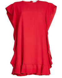 RED Valentino Red Valentino Crepe Dress With Ruffles