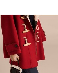 Burberry Double Faced Technical Wool Duffle Coat