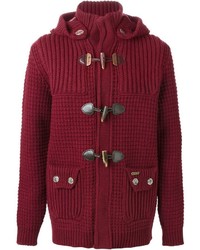 burberry red duffle coat