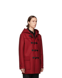 Saint Laurent Red Duffle Coat