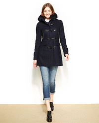 Tommy Hilfiger Wool Blend Toggle Front Pea Coat