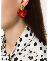 Dolce & Gabbana Heart Resin Earrings