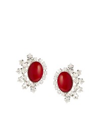 Krystal Large Red Swarovski Crystal Stud Earrings