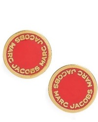 Marc Jacobs Logo Disc Stud Earrings