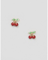Asos Mini Cherry Stud Earrings