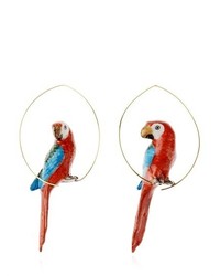 Nach Red Parrot Earrings